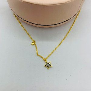 TOUS Necklace Silver vermeil TOUS New Motif Necklace with sapphire star 45cm